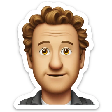 Jason Segel as a chicken sticker