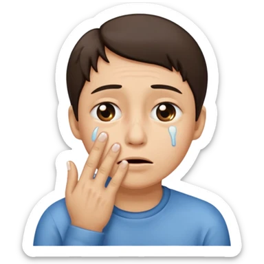 Pour la création de mon emoji place cet emoji 😭 au centre et ne le touche pas, puis fait tourner cet emoji 🤜 de 90 degrés à gauche et tu le met sur la bouche de l’emoji précédent . Et surtout ne modifie pas les emojis sticker