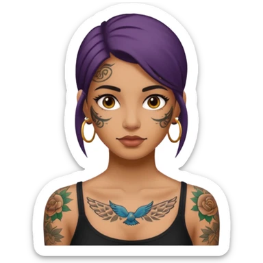 women with tatoos and hightlight that tatoos sticker