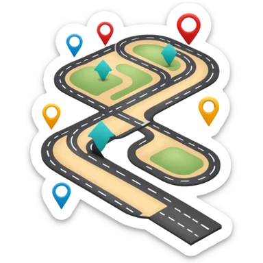 simple Roadmap (product management) for professional presentation sticker