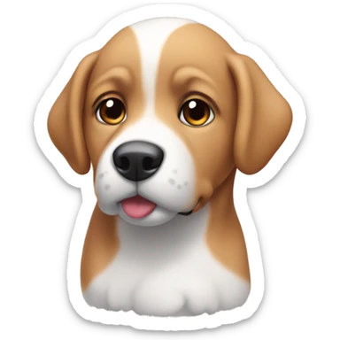 Perrito rosa en nieve  sticker