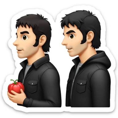 GENERAME  ENTRE 3 Y 5  ICONOS TIPO EMOJI SILUETEADOS SIN FONDO   ESTILO RETRO OCHENTERO CON LA TEMATICA DE LA PELICULA An American Werewolf in London (Un hombre lobo americano en Londres) sticker