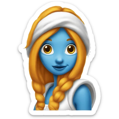 readhead Smurfette sticker
