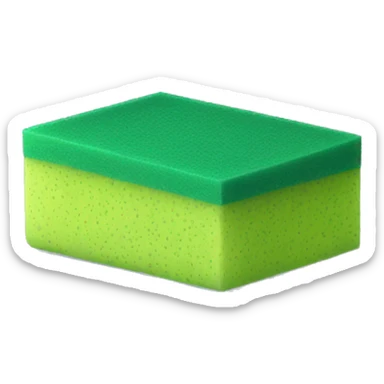 green squared thin dish sponge sticker