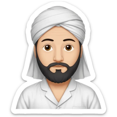 White color ki dhani white colour ki company pajama wale Maulana Hafiz ji sticker