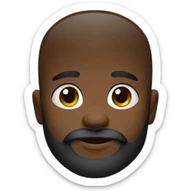 bearded infant sticker