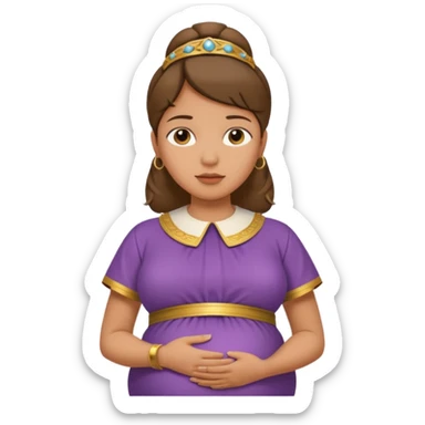 but  pregnant and in a roman collar   sticker