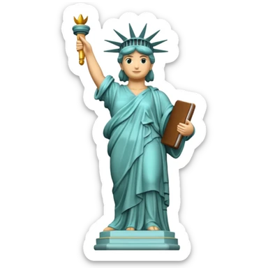 Statua de la libertaf sticker