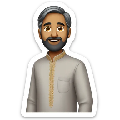 An Indian politician handsome wearing a kurta pajama sticker