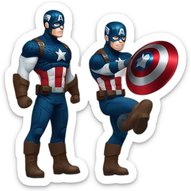 Captain America fait un pouce en l’air sticker