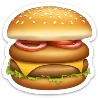 burger bun sticker