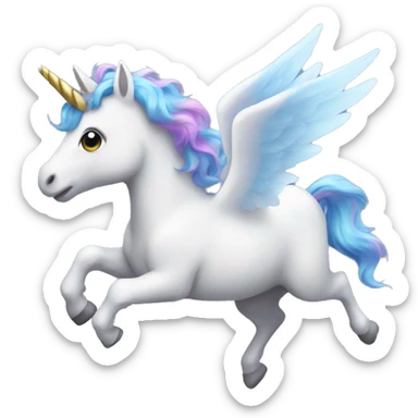 Flying unicorn sticker