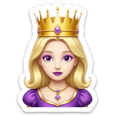 purple queen in alice wonderland, sticker