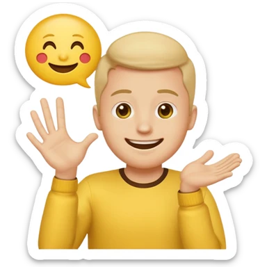 Make a yellow emoji man put his hand on his crotch area and a speech bubble saying Darragh give me snus sticker