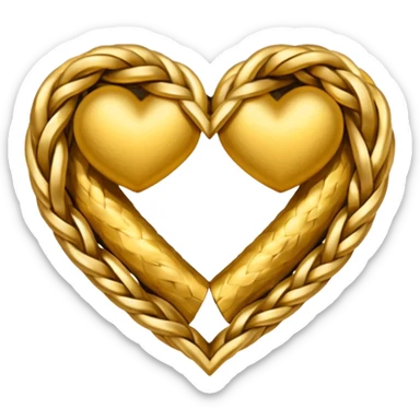 friendship themed heart sticker