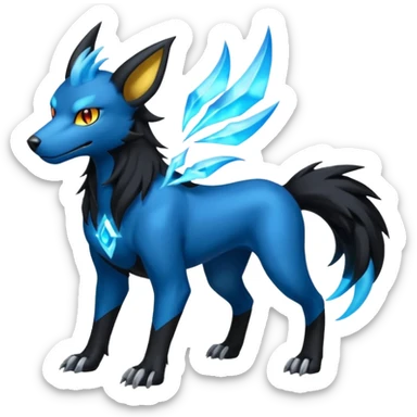 Luxray-Manectric-Houndoom-Pokémon-Fakémon-hybrid-creature sticker