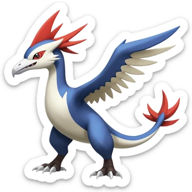 Silvally-Latios-Latias-Giratina-Lugia-Nargacuga-Noivern-fusion-Fakémon-Pokémon-creature (full body) sticker