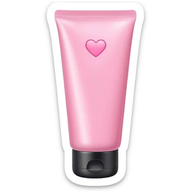 pink skincare tube sticker