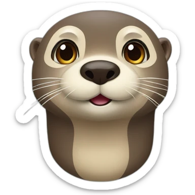 Loutre coqué sticker