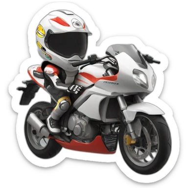 Moto carreras 33 sticker