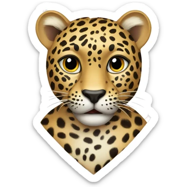 leopard heart emoji  sticker