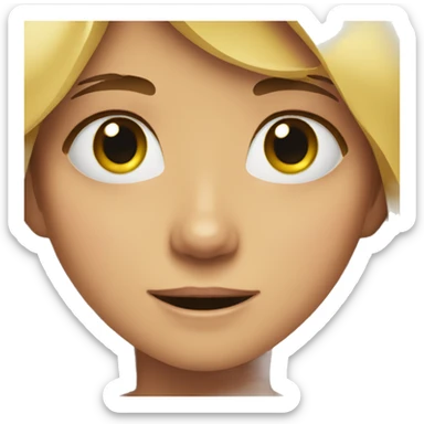 Girl crying happiness sticker