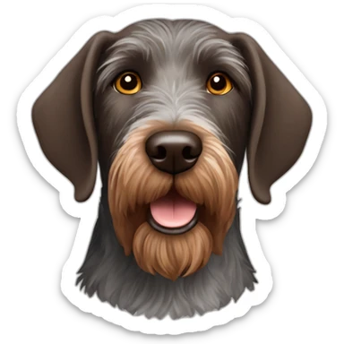 German wirehaired pointer sticker