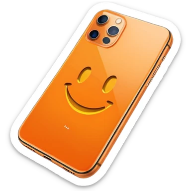 iPhone 17 pro Max Laranja sticker