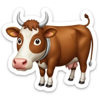  A cow that is mixed with Saturn La vacca
 sticker