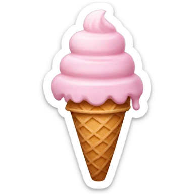 Light Pink Ice Cream sticker