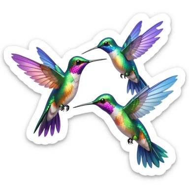 MORE HUMMINGBIRDS sticker