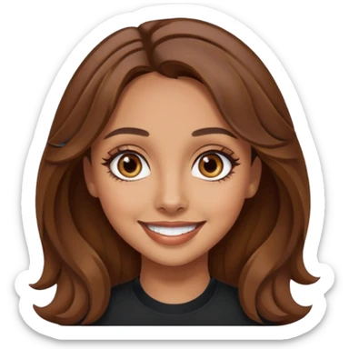 Jade Thirlwall brown eyes, brown hair sticker