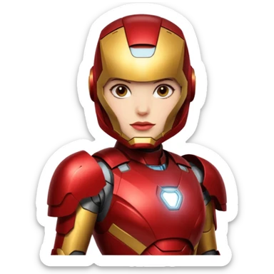 Gracie Abrams bust in iron man suit sticker