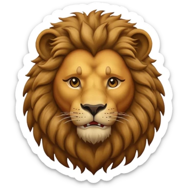 lion with a human neck (photo must be cropped to the middle of the neck) sticker
