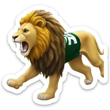 Lion stomp on Green Bay packers sticker