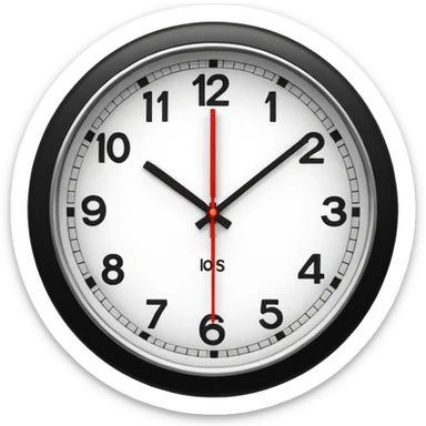 analog clock sticker