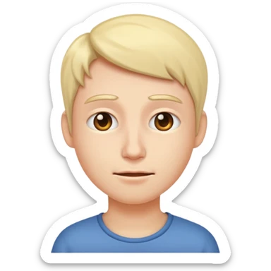 Person nodding sticker