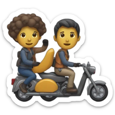 Deux personnes qui se roulent une pelle sticker