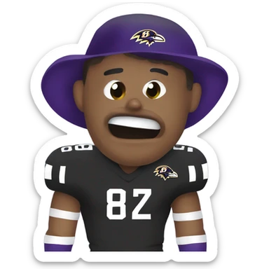 Baltimore ravens beating Steelers  sticker