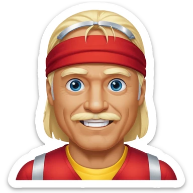 Hulk Hogan blue eyes sticker