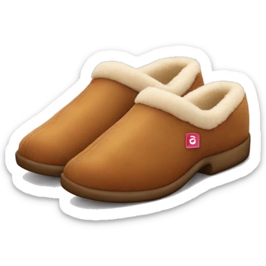 Ariat square toe slippers fuzzy inside sticker