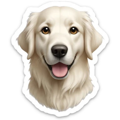 Westhighland White golden retriver sticker