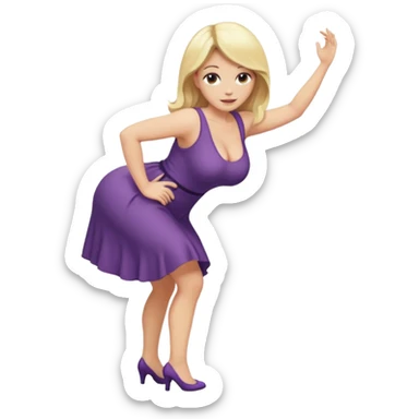 fullbody naked busty blonde pawg buxom bending over sfw sticker