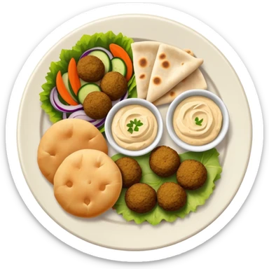 Falafel plate  sticker
