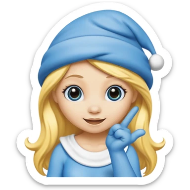 Smurfette sticker