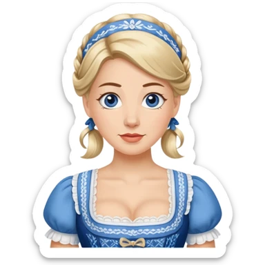Bier dirndl sticker