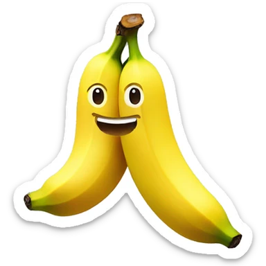 banana with a smiley face sticker