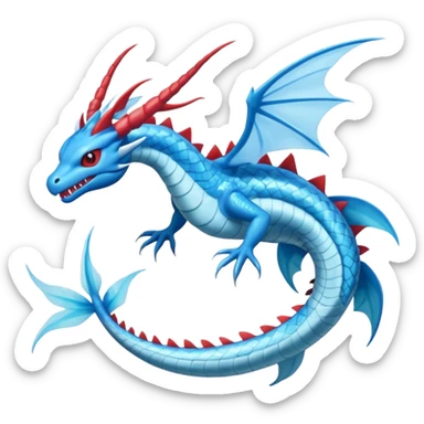 Salamence-Amaura-Gyarados-Flygon-Dragonair-fusion-hybrid-creature  sticker