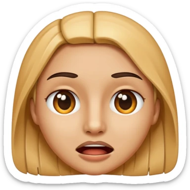 Zipper-Mouth Face sticker