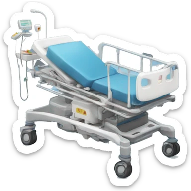 Crash cart in an intensive care unit  sticker